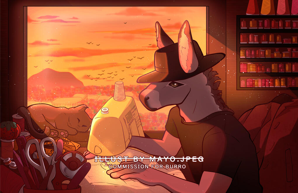 Burro Lofi Commission, 2022